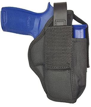5-56.de AK05 Nylon Gürtel Holster für Sig Sauer P320 Compact / P250 Compact mit Mag Halter schwarz