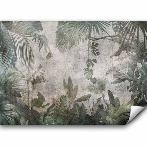 murando Fototapete Premium-Vlies tropische Blätter 350x256cm Foto Tapete Schlafzimmer Wohnzimmer Vliestapete XXL Wandtapete Motivtapeten Bildtapete 3d Effekt Wand Dekoration Jungle Natur Palmblätter