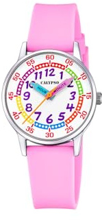 Calypso Mädchenuhr Analog aus Kautschuk Rosa