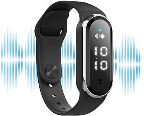 MZFANG Pulsera antimosquitos Ultrasonido Repelentes de Mosquitos Anti Mosquitos Reloj Ultrasónico Entligent Bandas protección contra Insectos Interiores Y Exteriores Impermeable Carga USB (Negro)