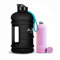 Azala® Trinkflasche 2 l + 500 ml - Thermosflasche Sport (Schwarz + Rosa)