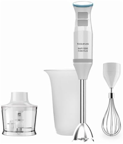 Batidora Batidora de vaso portátil TAURUS BAPI 1200 PURE PLUS 916417000 Blanco