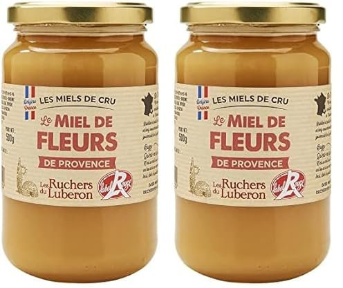 Les Ruchers du Luberon Miel de Fleurs de Provence IGP/Label Rouge 500 g (Lot de 2)