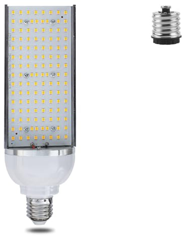 Gatuljuslampa 20 watt enkelsidig belysning E27-sockel med E40-adapter Ljuslampa Byt gata Bakgård Fabriksparkering Utomhusglödlampa, 1 paket(6500K Cool White)