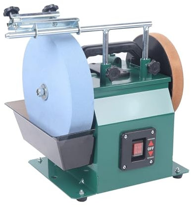 240W Electric Knife Sharpener - Water-Cooled Grinder with Wet Stone, Low Speed 1425 RPM, Aluminum Alloy Motor for Efficient Grinding, for Precision Sharpening