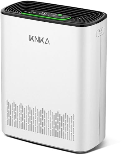 KNKA Purificador de Aire Filtro HEPA sensor inteligente hasta 80 ㎡ Blanco