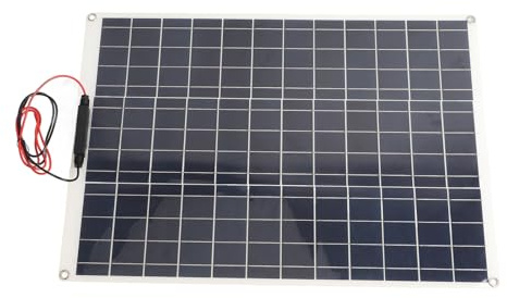 CHICIRIS Kit de Panneau Solaire 300 W, Panneau Solaire Portable en Silicium Monocristallin pour Camping-car et Camping, avec Clips de Batterie 18 V et Ventouse, Design Compact et Léger