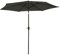 Happy Garden Parasol Droit HAPUNA Rond 2,70m de diamètre Gris avec manivelle. Parasol Droit inclinable.