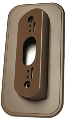 Wall Plate with 30 Degree Angle Mount for Nest Hello Video Door Bell - Coffee