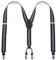 Lafayon Hosenträger Herren mit 4 Clips, Y-Back 3,5 cm Breit Hosenträger Heavy Duty Verstellbar und Elastisch mit Starken Metallclips