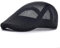 VOBOOM Herren atmungsaktive Mesh Sommermütze Newsboy Baskenmütze Efeu Kappe Cabbie Flat Cap, schwarz, Einheitsgröße