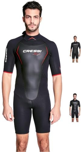 Cressi Altum Wetsuit Man 3mm - Shorty oder Einteiliger Neoprenanzug für Herren