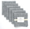 Varvara Home 6 Leinenservietten Grau | Stoffservietten Grau Leinen | Servietten Leinen Grau | Leinenserviette 45x45 cm, Melange Grau