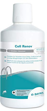BAYROL Cell Renov 1 L - Flüssiger Entkalker für Salzelektrolyse-Zellen - Entfernt Kalk und sonstige Ablagerungen von den Zellenblättern - maximale Leistung der Elektrolyse-Zelle