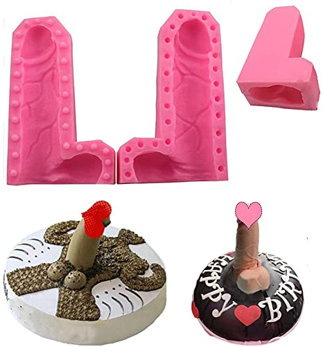 WonDerfulC Männlicher Penis Silikon Seifenform Kuchen Kerze Herstellungswerkzeug Interesse Epoxy Backblech Pfanne Polymer Clay Formen (Klein)