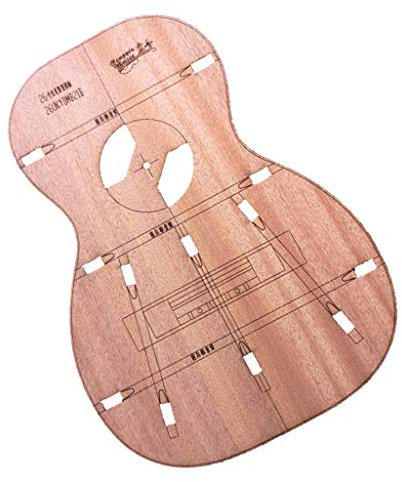 Hellery Vorlagen zur Herstellung von Gitarren aus Holz für 66 cm Ukulelen-Ukulelenbauer