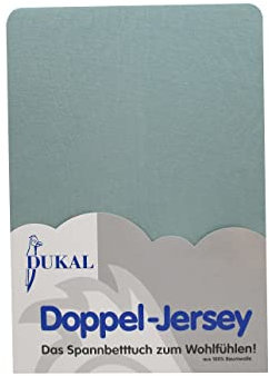 Dukal | Spannbettlaken für Laufgitter Krabbelgitter Laufstall | 75x100 cm | aus hochwertigem DOPPEL-Jersey | 100% Baumwolle | Farbe: jade