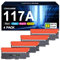 117A W2070A Toner für HP 117A Toner Set als Ersatz für HP Color Laser MFP 178nwg 179fwg 150nw 179fnw 150a 178nw W2070A W2071A W2072A W2073A Tonerkartusche ( 4er-Pack)