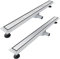 SONNI Duschrinne 60 cm Ablauf 360° Drehbar Duschrinne Extra Flach mit Geruchsstop und Haarsieb 2 in 1 Edelstahl Ablaufrinne Dusche befliesbar
