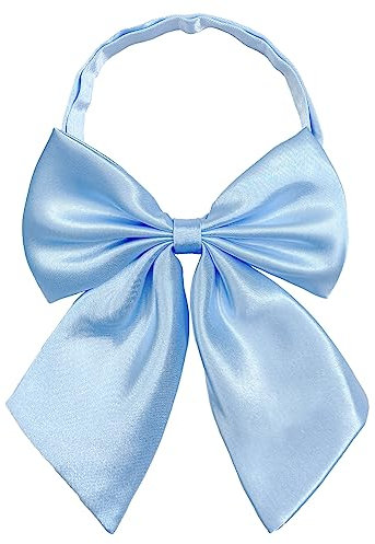 AUSUAYA Seidene Uniform Schleife für Damen, Anime-Bowtie Lolita-Halskrawatte für Cosplay oder Goth Muttertagsgeschenk W-B1 (Himmelblau)