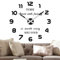Vangold Moderne Mute DIY große Wanduhr 3D Aufkleber Big Wanduhren für Home Office Decor Geschenk