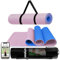 unycos - Yogamatte, Pilates und Andere Sportarten - Rutschfeste TPE-Matte mit Tasche und Schultergurt | Umweltfreundlich - Ungiftig, Fitnessstudio zu Hause - 183 x 61 cm (Rosa/Hellblau)