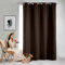 GAIFNAG Wohnzimmer Vorhänge, Verdunkelungsgardine 220 x 100 cm Blickdicht Abdunkelnd, Größe Und Farbe Wählbar Thermo Vorhang Gegen Kälte für Hotels Büros Wohnzimmer, Braun