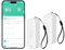 Comboss Sensore di temperatura e umidità wireless per interni ed esterni con allarme di notifica app remota, per serra, cantina di vino (2 pezzi)
