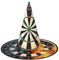 CRJSYCBYB Dartscheibe bedruckt Halloween Hut Hexenhut Halloween Spitzhut