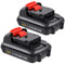 2Pack Awekamer 10.8V/12V 4.0Ah Li-ion Replacement Battery for Dewalt Max XR DCB123 DCB127 DCB121 DCB120 DCD700 DCD710 DCD710S2 DCF610 DCF610S2 DCF805 DCF813