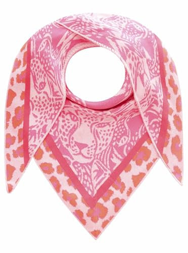 Zwillingsherz Dreieckstuch/Schal angry Leo orange pink