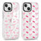 Phoona 2 packs Phone Case for iPhone 15 6,1'', Cute Clear Transparent Cover with Bow Cherries Pattern Aesthetics Design, Soft Shockproof Protective Slim Funda for Women Girls