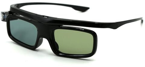 3D-Brille, 3D Active Shutterbrille Wiederaufladbare Brillen Geeignet für 3D DLP-Link Projektor - 1 Stück