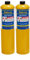 Salvus Map HTi Mapp Gas for Blowtorch Plumbing Blow Torch Bottle for Plumbers Soldering Mechanics Burns Hotter (2, 2 Cartridges)