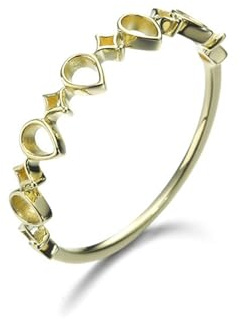 Wycian Wedding Ring Gold 18K, Ringe Gold Frauen Set Größe 49 (15.6) für Damen Neujahr