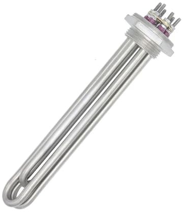 220V DN32 All Stainless Steel Water Heating Element Earth Ground Electric Boiler Immersion Heater 3KW/4.5KW/6KW/9KW(3KW)