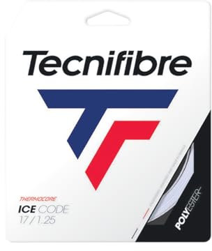 Tecnifibre Cordage de Tennis-Ice Code 1.30 Adulte Unisexe, Blanc, Unique