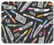 Mousepad Computer Notepad Büro Fleisch- und Fischschneidemesser Kreatives Muster für Metzger Home School Game Player Computer Worker