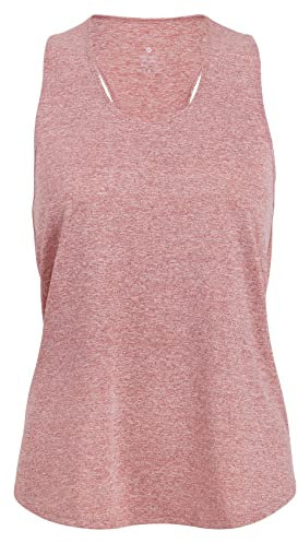 Racerback Sport Shirt -Heathered- | Farbe: Bordeaux Meliert | Grösse: L
