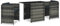 Gecheer Outdoor Bistro Set 3tlg, Polyrattan Sitzgruppe für 2 Personen, Tisch und 2 Stühle mit Sitzkissen, Balkonmöbel, Gartenmöbel-Set Poly Rattan Grau