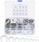 XxinXrong390 Pezzi E-clips di Esterna Anello Sicurezza, Anelli Elastici di 14 Dimensioni per Fissaggio Cuscinetto - 1,5/2/2,5/3/3,5/4/5/6/7/8/9/10/12/15 mm