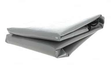 Bâche pour remorque modèle Lider Bois 41470-258 x 140 x 10 cm - Toile PVC étanche 640 g/m² Gris - Fabrication Française