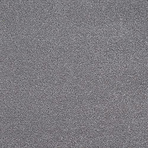 247Floors Stain Resistant Twist Carpet 8mm Thick Felt Backed Hard Wearing Pile Living Room Hall (Nickel Grey - 4m x 3m)