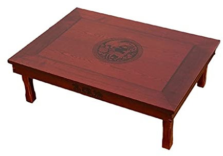 ZYMEN XFL Rechteckige Tischbeine, klappbarer Wohnzimmer-Retro-Tisch zum Essen, traditioneller Klapptisch Commemoration Day