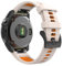 MoKo Armband Kompatibel mit Garmin Fenix 7/7 Pro/6/6 Pro/5/5 Plus/Forerunner 965/955/945/Instinct/Instinct 2, Quick Fit 22mm Silikon Ersatzarmband Uhrenarmband Sportarmband, Sternenlicht/Orange