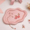 Lynagert Wolken-Schmuckschale, mollige Schmucktablett, Keramik-Schmuckring, Schmuckschale für Ringe, Ohrringe, Halsketten, Organizer, Muttertag, Erntedankfest, Brautjungfer, Geschenke (rosa)