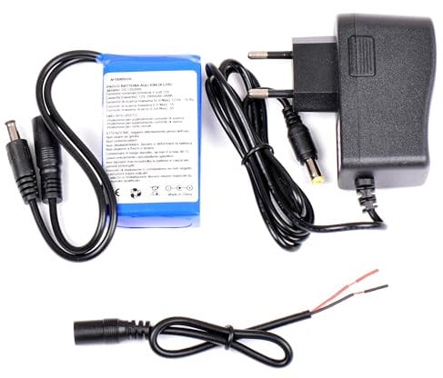AFTERTECH PACCO BATTERIA PILA 12V 2000mAh 2Ah RICARICABILE AL LITIO 79x43x18mm G1D4