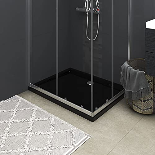 Rantry Receveur de douche rectangulaire ABS noir 70x90 cm