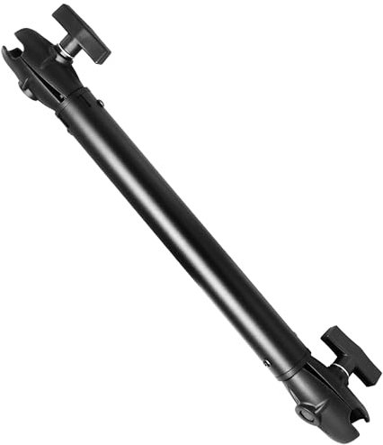 WINDFRD Aluminum Extension(18.3/46.5cm) Double Socket Arm for 1.5 Inches / C Size / 38mm Ball Accessories, Powerful Clamp, 360° Rotation, Compatible with RAM Mount, iBolt and More