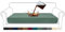 Granbest Premium Wasserdicht Sofa Sitzkissenbezug, High Stretch Jacquard Sitzkissenschutz Sofasitzbezug für Couch (3 Sitzer, Matcha Grün)